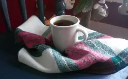 Blanket and coffee